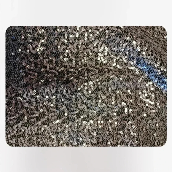 Adrianna Papell Hailey  Black & Silver Hi Lo Dress Size 5/6 - Picture 9 of 12